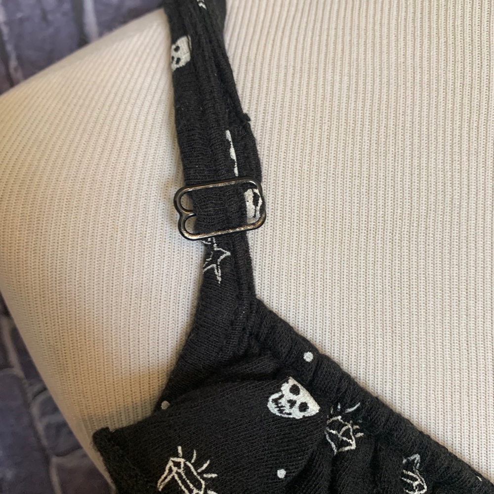 Skull & Diamonds Babydoll Tank Torrid Y2K Punk - Picture 7 of 13